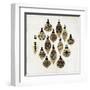 Golden Toys Pattern-PI Studio-Framed Art Print