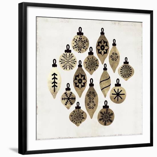 Golden Toys Pattern-PI Studio-Framed Art Print