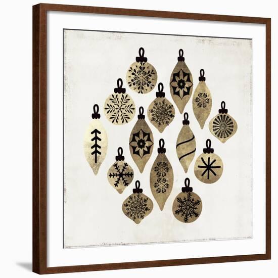 Golden Toys Pattern-PI Studio-Framed Art Print