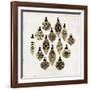 Golden Toys Pattern-PI Studio-Framed Art Print