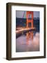 Golden Travels, Night Photography Golden Gate Bridge, San Francisco-Vincent James-Framed Photographic Print