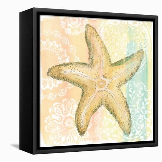 Golden Treasures VI-Beth Grove-Framed Stretched Canvas