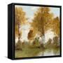 Golden Tree Pond III-Christy McKee-Framed Stretched Canvas