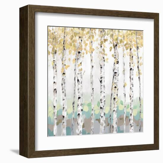 Golden Treescape-Isabelle Z-Framed Art Print