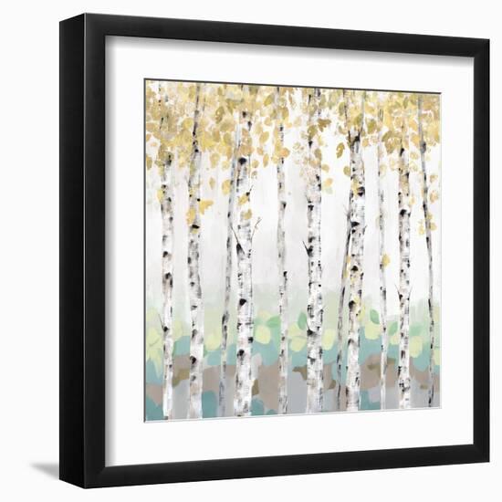 Golden Treescape-Isabelle Z-Framed Art Print