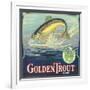 Golden Trout Orange Label - Lindsay, CA-Lantern Press-Framed Art Print