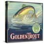 Golden Trout Orange Label - Lindsay, CA-Lantern Press-Stretched Canvas