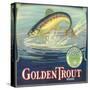 Golden Trout Orange Label - Lindsay, CA-Lantern Press-Stretched Canvas