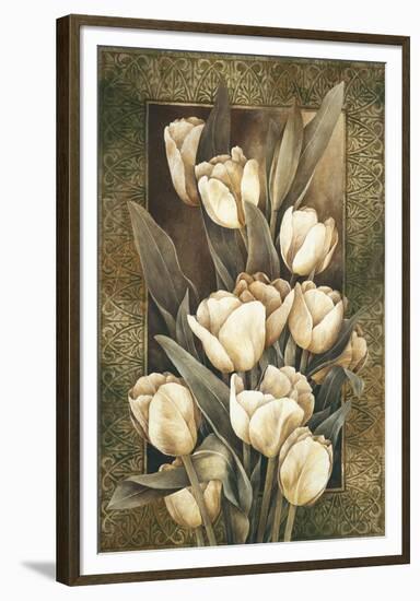 Golden Tulips-Linda Thompson-Framed Giclee Print