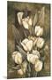 Golden Tulips-Linda Thompson-Mounted Giclee Print