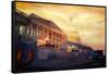 Golden United States Capitol In Washington DC-Markus Bleichner-Framed Stretched Canvas