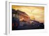 Golden United States Capitol In Washington DC-Markus Bleichner-Framed Art Print