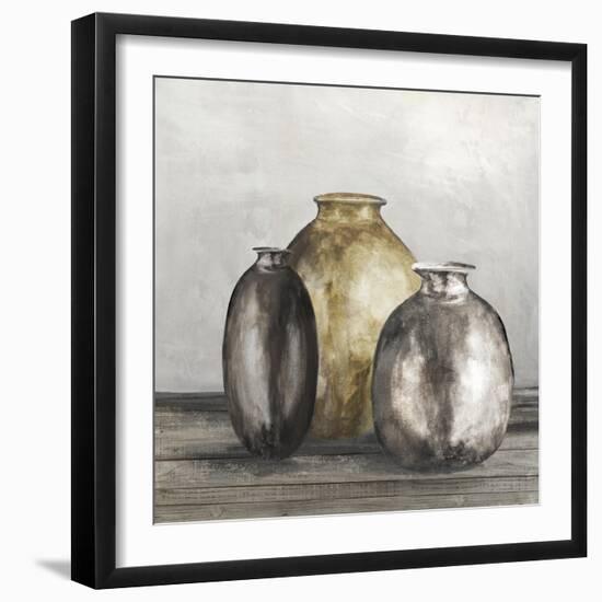 Golden Urnes II-Eva Watts-Framed Art Print