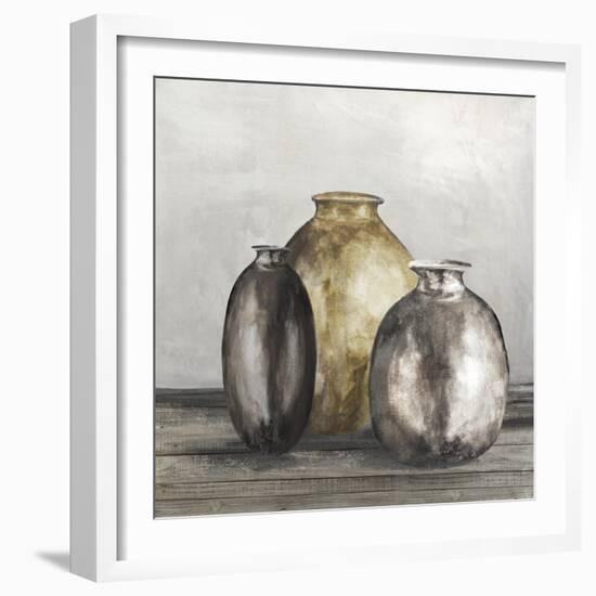 Golden Urnes II-Eva Watts-Framed Art Print