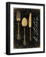 Golden Utensils-Jace Grey-Framed Art Print