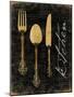 Golden Utensils-Jace Grey-Mounted Art Print