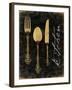 Golden Utensils-Jace Grey-Framed Art Print