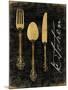 Golden Utensils-Jace Grey-Mounted Art Print