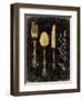 Golden Utensils-Jace Grey-Framed Art Print