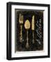 Golden Utensils-Jace Grey-Framed Art Print