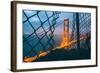 Golden View Through Fence, San Francisco-null-Framed Photographic Print