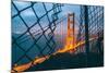 Golden View Through Fence, San Francisco-null-Mounted Photographic Print