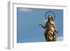 Golden Virgin statue with stars, Valgrisenche, Aosta Valley, Italy, Europe-Godong-Framed Photographic Print