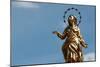 Golden Virgin statue with stars, Valgrisenche, Aosta Valley, Italy, Europe-Godong-Mounted Photographic Print