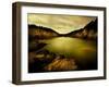 Golden Waters Cliffside-Jan Lakey-Framed Photographic Print