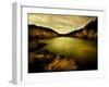 Golden Waters Cliffside-Jan Lakey-Framed Photographic Print