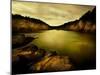 Golden Waters Cliffside-Jan Lakey-Mounted Photographic Print