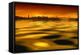 Golden Waters-Vincent James-Framed Stretched Canvas