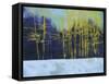 Golden Winter Pines-Paul Bailey-Framed Stretched Canvas