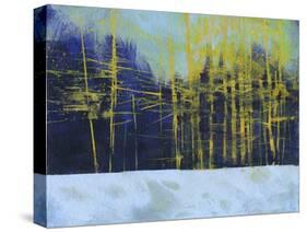 Golden Winter Pines-Paul Bailey-Stretched Canvas