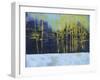 Golden Winter Pines-Paul Bailey-Framed Art Print