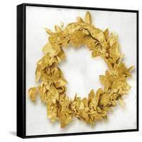 Golden Wreath I-Kate Bennett-Framed Stretched Canvas