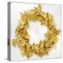 Golden Wreath I-Kate Bennett-Stretched Canvas