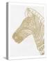 Golden Zebra-Pam Varacek-Stretched Canvas