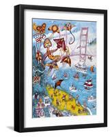 Goldengate Kites-Bill Bell-Framed Giclee Print