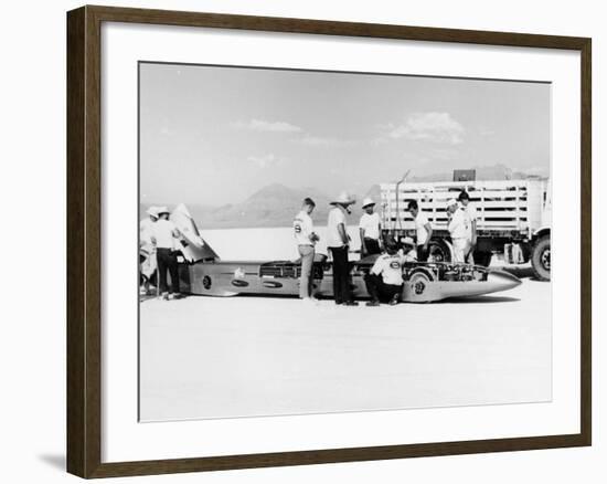 Goldenrod' Land Speed Record Car, Bonneville Salt Flats, Utah, USA, 1965-null-Framed Photographic Print