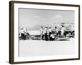 Goldenrod' Land Speed Record Car, Bonneville Salt Flats, Utah, USA, 1965-null-Framed Photographic Print