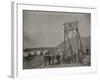 Goldfield Dignitaries At Rochester Gallows Frame For Mining Venture-null-Framed Art Print