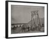 Goldfield Dignitaries At Rochester Gallows Frame For Mining Venture-null-Framed Art Print