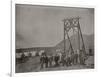 Goldfield Dignitaries At Rochester Gallows Frame For Mining Venture-null-Framed Art Print