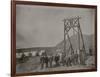 Goldfield Dignitaries At Rochester Gallows Frame For Mining Venture-null-Framed Art Print