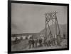 Goldfield Dignitaries At Rochester Gallows Frame For Mining Venture-null-Framed Art Print