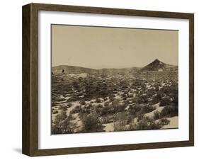 Goldfield Tailings, Men At Their Claims-A. Allen-Framed Art Print