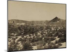 Goldfield Tailings, Men At Their Claims-A. Allen-Mounted Art Print