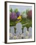 Goldfinch and Daisies-Robert Wavra-Framed Giclee Print