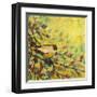 Goldfinch Resting-Jennifer Lommers-Framed Giclee Print